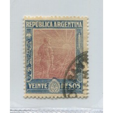 ARGENTINA 1912 GJ 362 ESTAMPILLA FINAMENTE USADA U$ 100