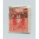 ARGENTINA 1926 GJ 623a ESTAMPILLA VARIEDAD DOBLE IMPRESIÓN