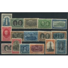 ARGENTINA 1910 GJ 300/15 SERIE COMPLETA NUEVA CON GOMA U$ 375