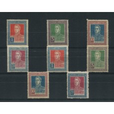 ARGENTINA 1923 GJ 586/93 LOS 8 VALORES FINALES DE LA SERIE EN LAS DOS FILIGRANAS ESTAMPILLAS NUEVAS CON GOMA U$ 431