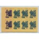 ARGENTINA 1998 GJ 2927C/8C SERIE COMPLETA EN HOJA DE CARNET ESTAMPILLAS MINT u$ 71