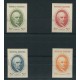 ARGENTINA 1938 GJ 387/90 SERIE COMPLETA SARMIENTO DE ESTAMPILLAS CON SOBRECARGA ENSAYO, RARAS