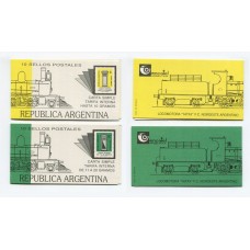 ARGENTINA 1987 GJ 2344/5 SERIE COMPLETA DE CARNETS MINT U$ 55