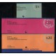 ARGENTINA 1995 GJ 2703 (1) (2) y (3) CARNETS COMPLETOS CON ESTAMPILLAS MINT u$ 280