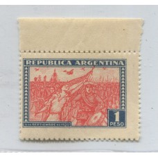 ARGENTINA 1930 GJ 689 ESTAMPILLA MINT CON BORDE DE HOJA U$ 45