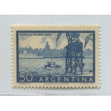 ARGENTINA 1954 GJ 1042A PAPEL MATE IMPORTADO ESTAMPILLA MINT U$ 40