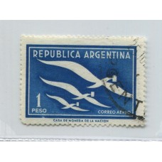 ARGENTINA 1957 GJ 1089A PE A50b RARISIMO VARIEDAD FILIGRANA Q U$ 50