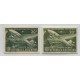 ARGENTINA 1951 GJ 996 AVION LADE ENSAYO EN COLOR VERDE PARDO