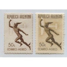 ARGENTINA 1940 GJ 846 ENSAYO DENTADO EN COLOR MARRON