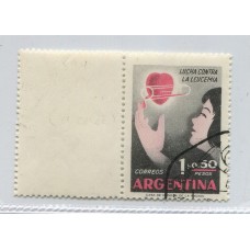 ARGENTINA 1958 GJ 1115CZ VARIEDAD CON COMPLEMENTO RARISIMO EN PRIMER DIA DE EMISION LUJO U$ 40