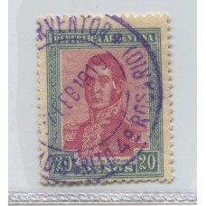 ARGENTINA 1917 GJ 455 ESTAMPILLA USADA u$ 50