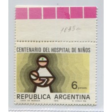 ARGENTINA 1975 GJ 1705A PAPEL MATE MINT U$ 18