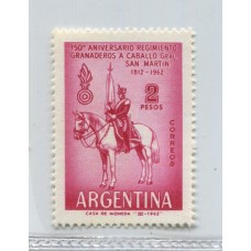 ARGENTINA 1962 GJ 1231A PE. 656b VARIEDAD TIZADO MINT U$ 15