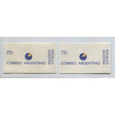 ARGENTINA 1996 GJ 2768/9 SERIE COMPLETA DE ESTAMPILLAS NUEVAS MINT CON LA MARCA DE CONTROL DE MAR DEL PLATA RARISIMOS U$ 200