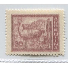 ARGENTINA 1959 GJ 1124a VARIEDAD LLAMA DOBLE IMPRESIÓN MINT U$ 20