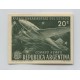 ARGENTINA 1951 GJ 996 ESTAMPILLA AEREA ENSAYO EN COLOR NO ADOPTADO SIMILAR AL EMITIDO