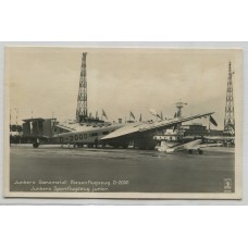 ALEMANIA 1939 TARJETA POSTAL AVIONES JUNKERS FECHA TENTATIVA