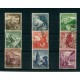 ALEMANIA 1938 Yv. 616/24 SERIE COMPLETA ESTAMPILLAS USADAS