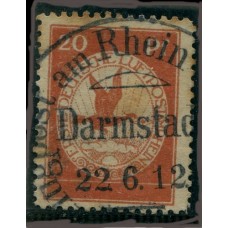 ALEMANIA 1912 RARISIMO SELLO PARA VUELOS ZEPPELIN 80 EUROS