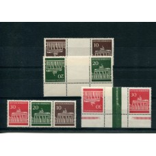 ALEMANIA OCCIDENTAL 1966 ZUSAMMENDRUCKE CUATRO COMBINACIONES MINT