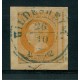 ALEMANIA 1859 ESTADO DE HANOVER Yv.18 EN FRAGMENTO CON MATASELLO AZUL 100 Euros