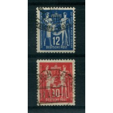 ALEMANIA ESTAMPILLA SEGUNDA GUERRA MUNDIAL OCUPACION SOVIETICA Yv. 61/2 SERIE COMPLETA USADA €28