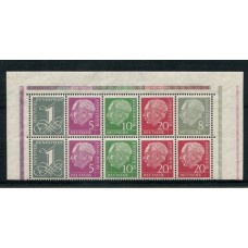 ALEMANIA OCCIDENTAL 1954 ZUSAMMENDRUCKE MI. H-BLATT 8 NUEVA MINT 30 EUROS