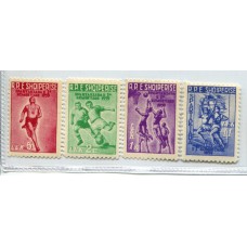 ALBANIA 1959 Yv. 507/10 SERIE COMPLETA DE ESTAMPILLAS NUEVAS MINT DEPORTES FUTBOL 15 EUROS