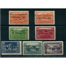ALBANIA 1924 Yv. 144/50 SERIE COMPLETA DE ESTAMPILLAS NUEVAS MINT 65 EUROS