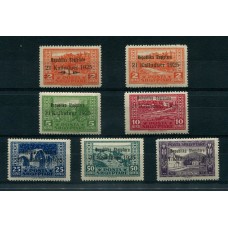 ALBANIA 1925 Yv. 159/65 SERIE COMPLETA DE ESTAMPILLAS NUEVAS MINT 47 EUROS