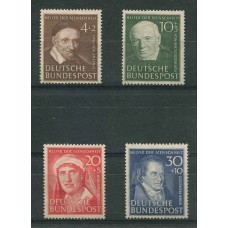 ALEMANIA OCCIDENTAL 1951 Yv.29/32 SERIE COMPLETA NUEVA MINT DE LUJO  €200