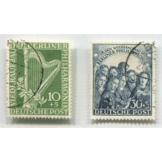 ALEMANIA OCCIDENTAL BERLIN 1950 Yv. 58/9 SERIE COMPLETA DE LUJO €160