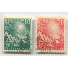 ALEMANIA OCCIDENTAL 1949 Yv. 1/2 SERIE COMPLETA DE LUJO €75