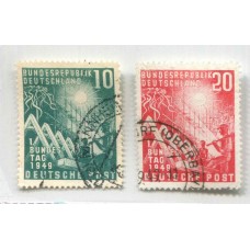 ALEMANIA OCCIDENTAL 1949 Yv. 1/2 SERIE COMPLETA DE LUJO €75