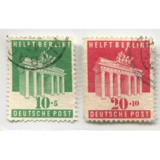 ALEMANIA ESTAMPILLA SEGUNDA GUERRA MUNDIAL OCUPACION INTERALIADA SERIE COMPLETA Yv. 69/70 DE LUJO