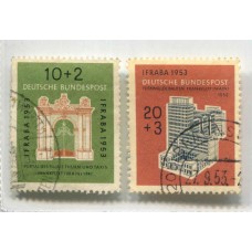 ALEMANIA OCCIDENTAL 1953 Yv. 57/8 SERIE COMPLETA DE LUJO €70