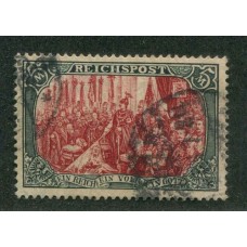 ALEMANIA 1900 Yv. 64 EL 5 RM REICHPOST RARISIMA ESTAMPILLA DE LUJO 500 Euros  