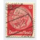 ALEMANIA 1932 Yv. 450 ESTAMPILLA USADA FILIGRANA ROMBOS 12 Euros