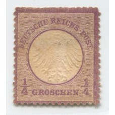 ALEMANIA 1872 Yv. 01 ESTAMPILLA NUEVA EN PERFECTO ESTADO EL PRIMER SELLO € 250 