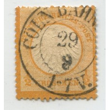 ALEMANIA 1872 Yv. 03a ESTAMPILLA EN PERFECTO ESTADO COLOR ORANGE € 60 