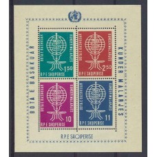 ALBANIA 1962 Yv. BLOQUE 6A DE ESTAMPILLAS NUEVAS MINT 60 EUROS