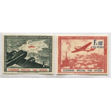 ALEMANIA EN RUSIA 1941 ESTAMPILLAS EN SERIE COMPLETA FRANCIA CONTRA EL BOLCHEVISMO NUEVA MINT AVIONES 35 Euros