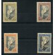 ARGENTINA 1944 GJ 912/5 PE. 438/41 PRO-SAN JUAN SERIE COMPLETA NUEVA CON GOMA