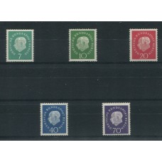 ALEMANIA OCCIDENTAL 1959 Yv. 162A/6 SERIE COMPLETA MINT € 17,50