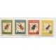 ALBANIA 1963 Yv. 616/9 SERIE COMPLETA DE ESTAMPILLAS NUEVAS MINT INSECTOS FAUNA