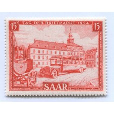 ALEMANIA ESTAMPILLA SARRE 1954 Yv 329 NUEVA MINT DE LUJO