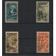 ALEMANIA ESTAMPILLA SARRE 1927 Yv. 121/4 SERIE COMPLETA ESTAMPILLAS USADAS 140 EUROS PERROS