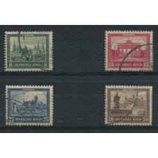 ALEMANIA 1930 Yv. 427/30 SERIE COMPLETA ESTAMPILLAS CENTRO DEL BLOCK IPOSTA MAGNIFICA CALIDAD !!! 440 Euros