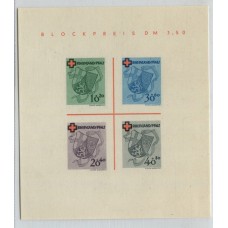 ALEMANIA ESTAMPILLA SEGUNDA GUERRA MUNDIAL OCUPACION INTERALIADA DE RHEINLAND PFALZ 1949 BLOQUE Yv. 1 NUEVO MINT 170 EUROS