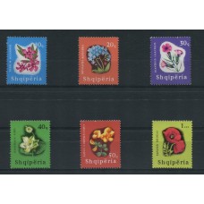 ALBANIA 1965 SERIE COMPLETA DE ESTAMPILLAS NUEVAS MINT FLORES